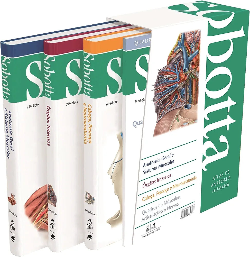 Sobotta Atlas de Anatomia 3 Volumes [E-book em inglês]